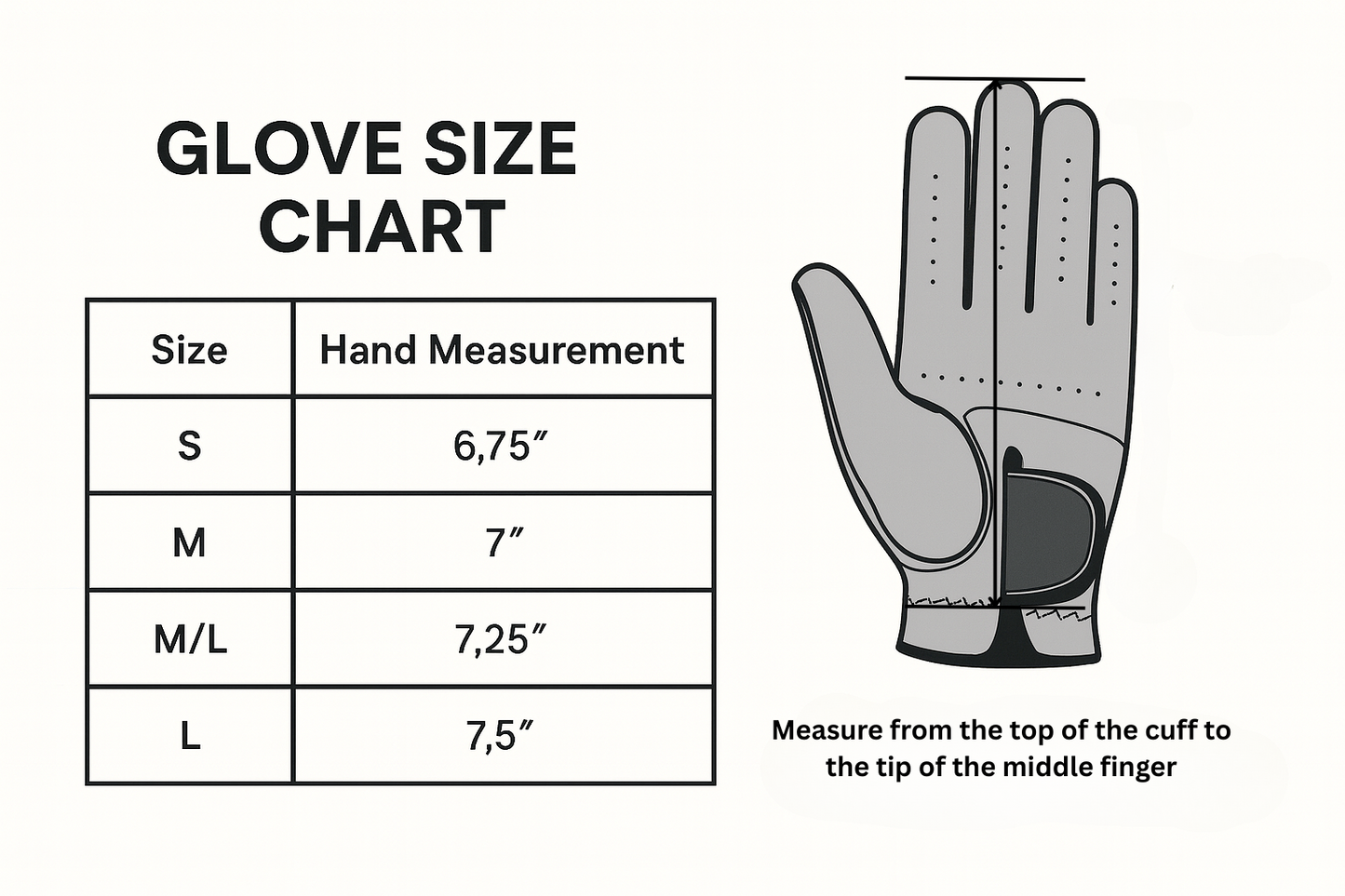 Yorkshire Rose Cabretta Leather Golf Glove